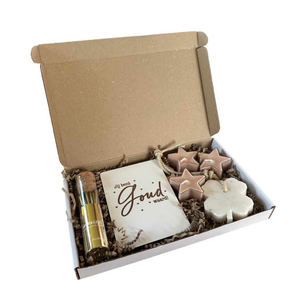 brievenbuspakket jij bent goud waard